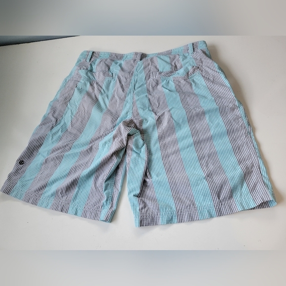 Lululemon Seersucker Men's Shorts Size 36 Blue - Picture 2 of 9